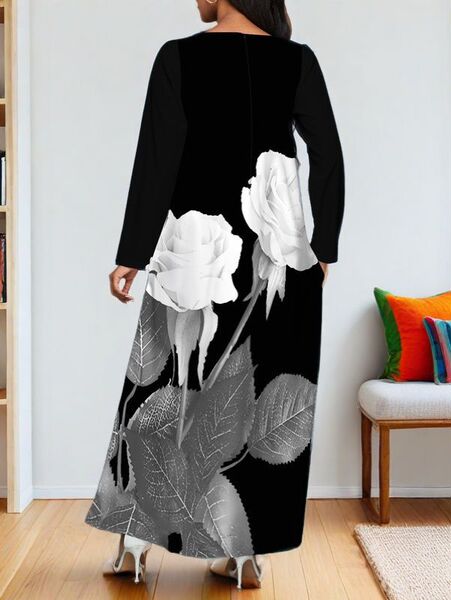 Retro white long-sleeve
