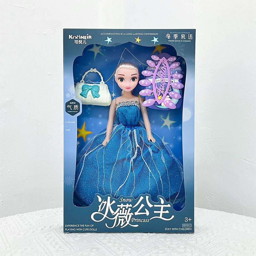 Barbie al por mayor muñeca de nieve simulación princesa chica caja de regalo conjunto de juguetes regalos de inscripción de instituciones de enseñanza y capacitación