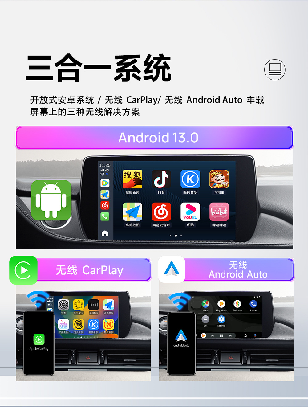 Cross-Border Original Car Sdm660 Wireless Carplay Adapter HDMI Car-Machine Interconnection Car Android Box in Stock