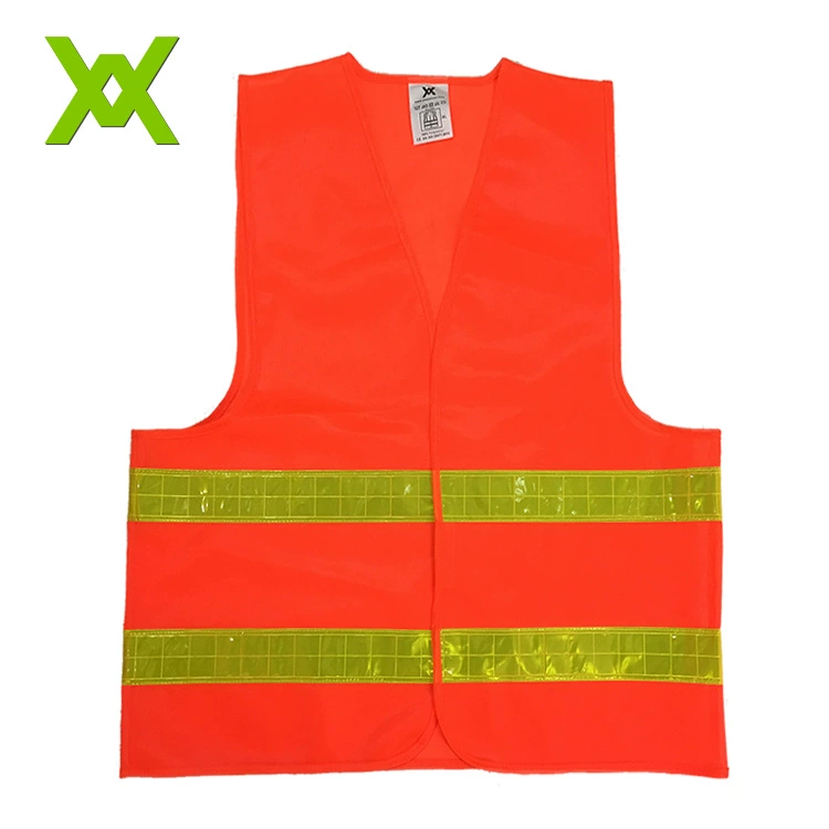 Фабрика прямой ПВХ решетки флуоресцентная одежда выделить светоотражающий жилет безопасности санитарии может печатать рекламный логотип