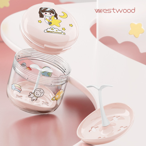 Amazon cross-border braces storage box, denture soaking box, transparent retainer storage and cleaning