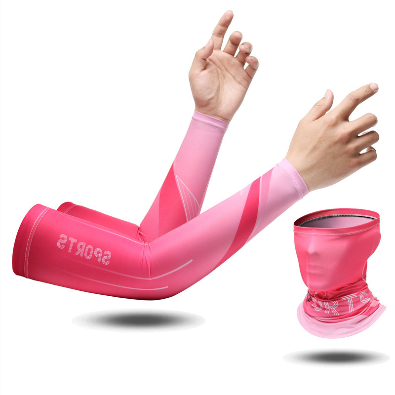 Manga de hielo de protección solar manga hombres y mujeres manga de mano de seda de hielo protección del brazo protección solar verano guantes delgados