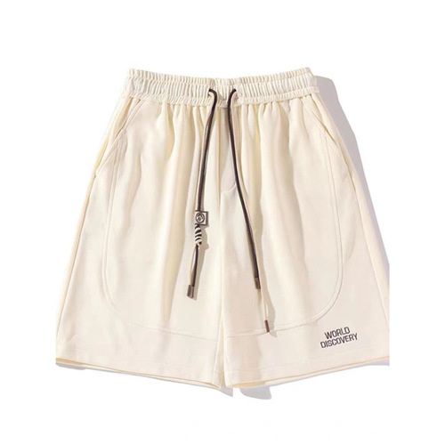 American-style letter print trendy men's summer 2024 new casual loose niche fashion five-pocket pants