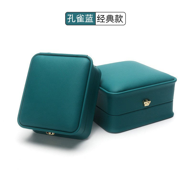 PU レザークラウンウエストリングボックスジュエリー包装ボックスパールボックススポット卸売ジュエリーブレスレットボックスネックレスギフトボックス|undefined