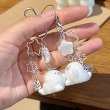 雪花小海豹挂件包包相机挂饰手机壳挂绳百搭简约钥匙扣学生可爱