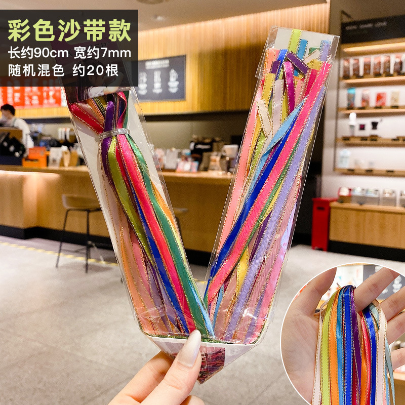 Cuerda de color trenzada trenza sucia cuerda de pelo cinta tocado cinta de color para niños colorido hip hop accesorios para el cabello para mujeres