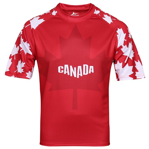 Canadian Quick-Drying Short-Sleeved T-Shirt with Cross-Border Printing