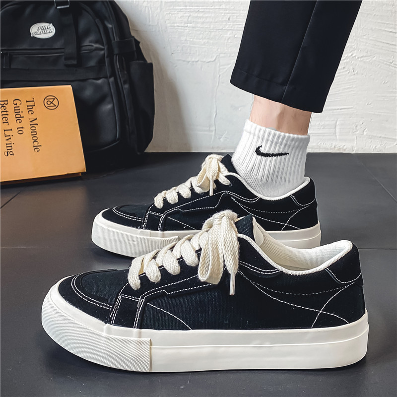 Summer Skate Shoes for Men, Breathable Korean Style Trendy Versatile Personality Trendy Brand Canvas Shoes Ins Hong Kong Style Student Trendy Shoes Summer Skate Shoes for Men, Breathable Korean Style Trendy Versatile Personality Trendy Brand Canvas Shoes Ins Hong Kong Style Student Trendy Shoes