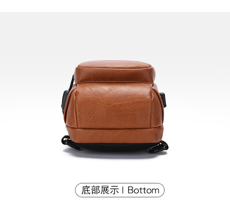 Men's chest bag, crossbody bag, anti-theft waist bag, outdoor sports bag, men's bag, crossbody bag, high-end cycling storage bag undefined