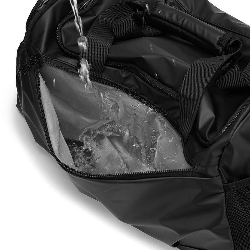 Bolsa de viaje de separación seca y húmeda de gran capacidad, almacén de zapatos independiente, bolsa de fitness deportiva, bolso de mensajero portátil para viajeros de negocios para hombres