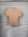 Peach [Ribbed Short Sleeve] **Tall