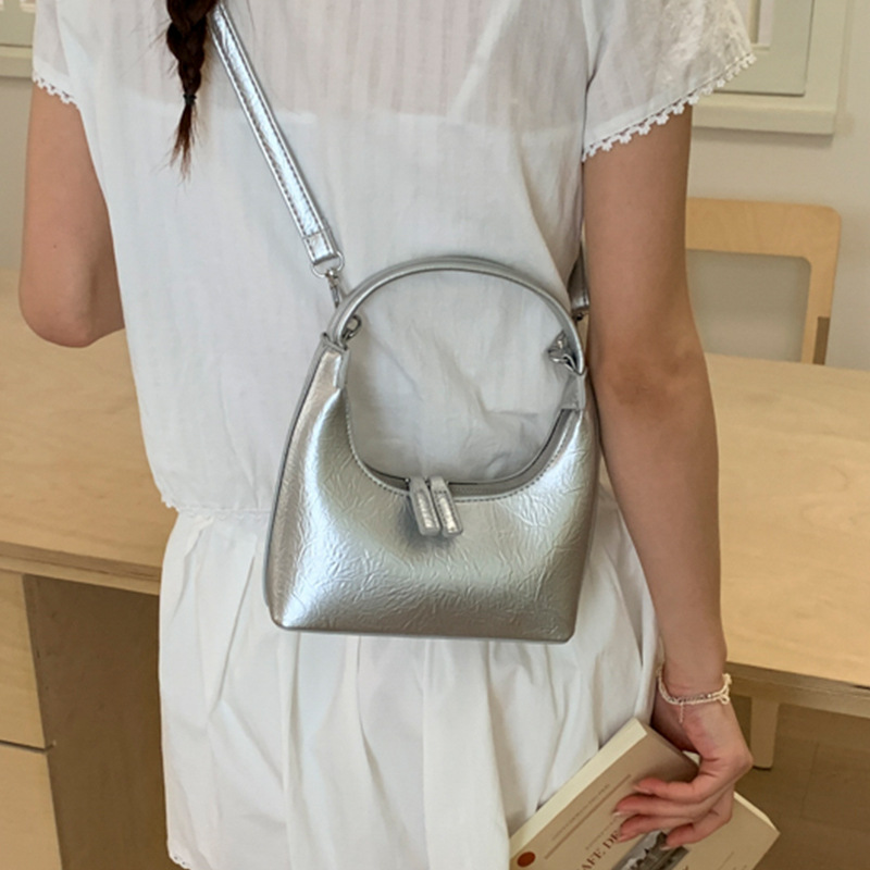 Women's Leather Crescent Handbag - Versatile Shoulder Crossbody_voghion.com