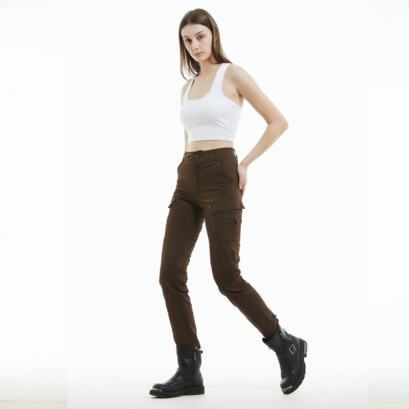 Pantalones de montar motocicleta olero Caballero retro overoles Slim motocicleta anti-caída pantalones alargados equipo de protección