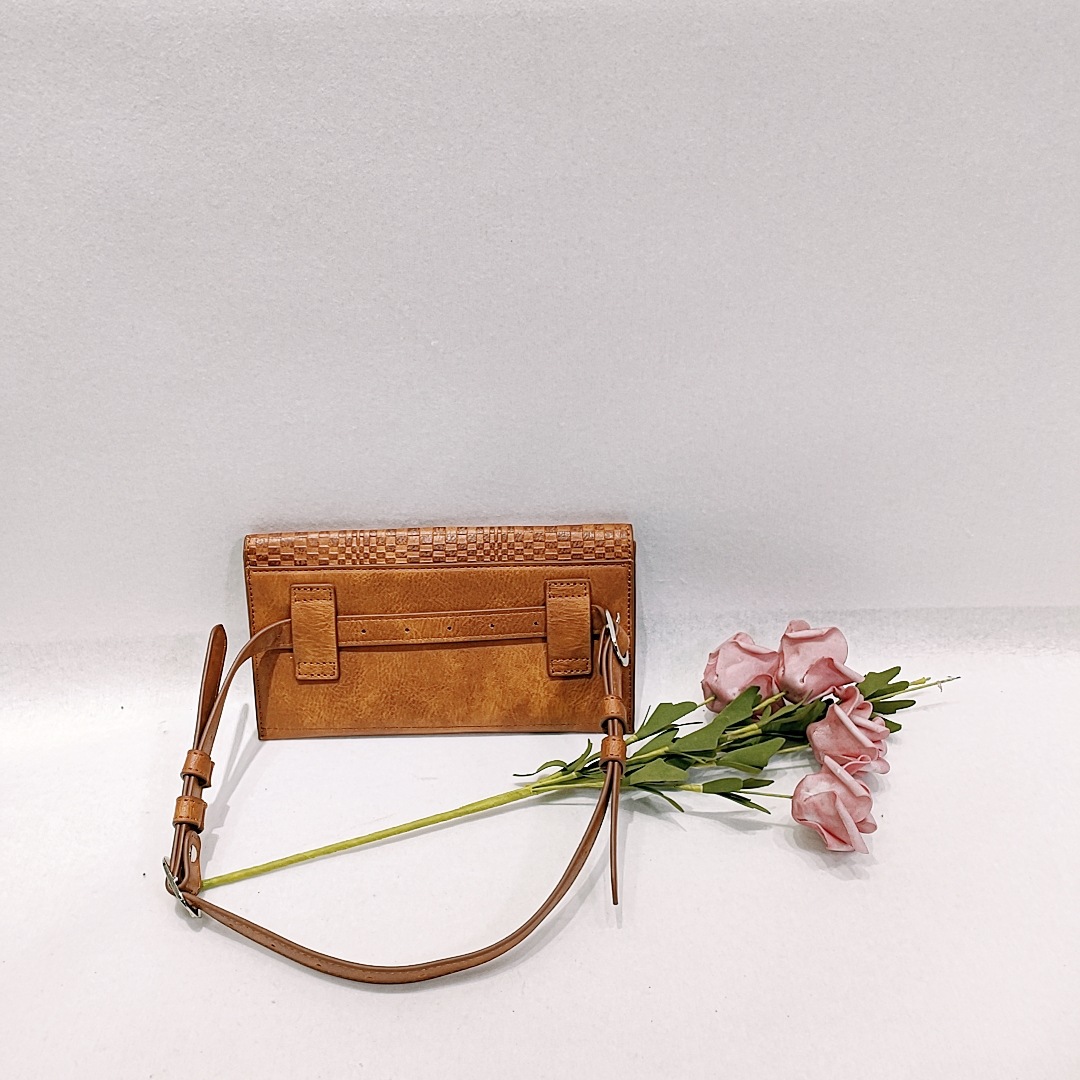 Shou Factory – sac à main avec pompon, portefeuille de Style Cowboy occidental en relief de couleur douce_voghion.com