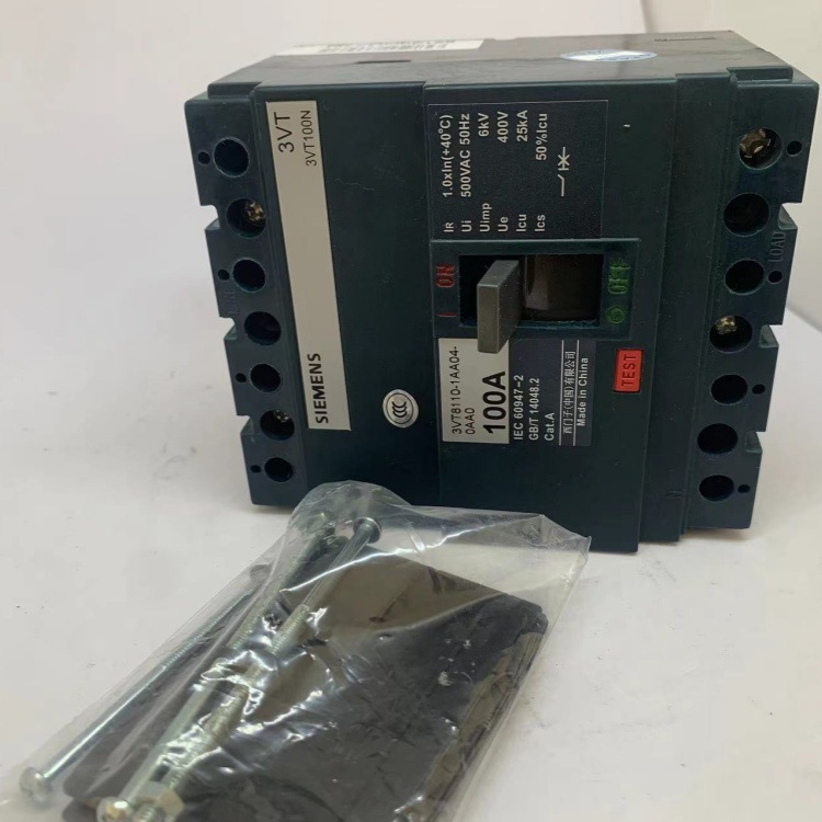 西门子固定式塑壳断路器 3VT8 160N40 TMF/3/4P额定电流40A 板前