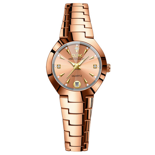 Factory Wholesale OPK Brand Women's Elegant Fashion Diamond-Embedded Waterproof Light-Up Quartz Watches