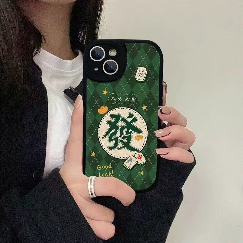 Nueva piel de cordero para iphone16promax funda para teléfono móvil para hacer una fortuna Apple 15 anti-caída 14 niña 13/12x