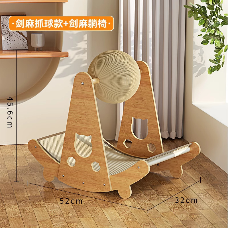 Juego de gatos y sueño, casa de lujo todo en uno, villa, rascador para gatos de doble capa, nido de gato multifuncional, juguete para gatos de papel corrugado resistente a los arañazos