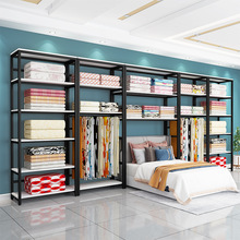 家纺店床上用品货架展示架四件套置物架被芯被子枕头布料展架批发