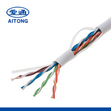 廠家直供非屏蔽純銅網線UTP0.5無氧純銅雙絞線CAT5e超五類網線