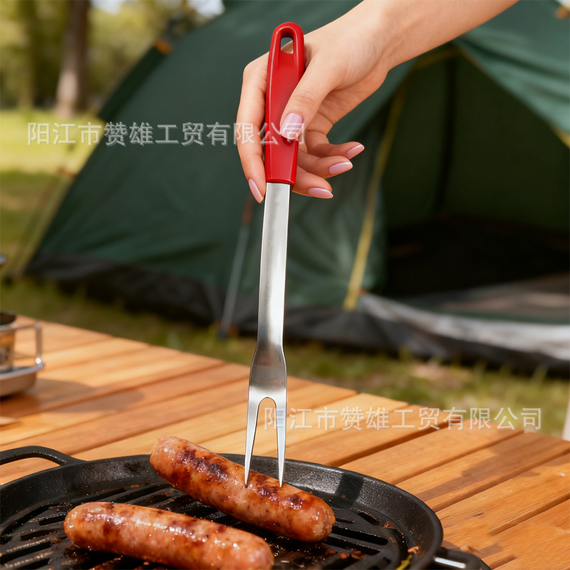 Nuevo conjunto de herramientas de barbacoa de acero inoxidable para barbacoa al aire libre, caja de ventana abierta para herramientas de barbacoa