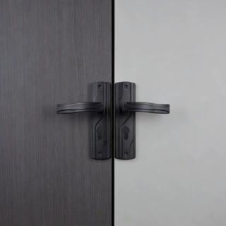 厂家拉手柜门把手哑光黑不锈钢卧室门锁房间密码锁老式通用型定制