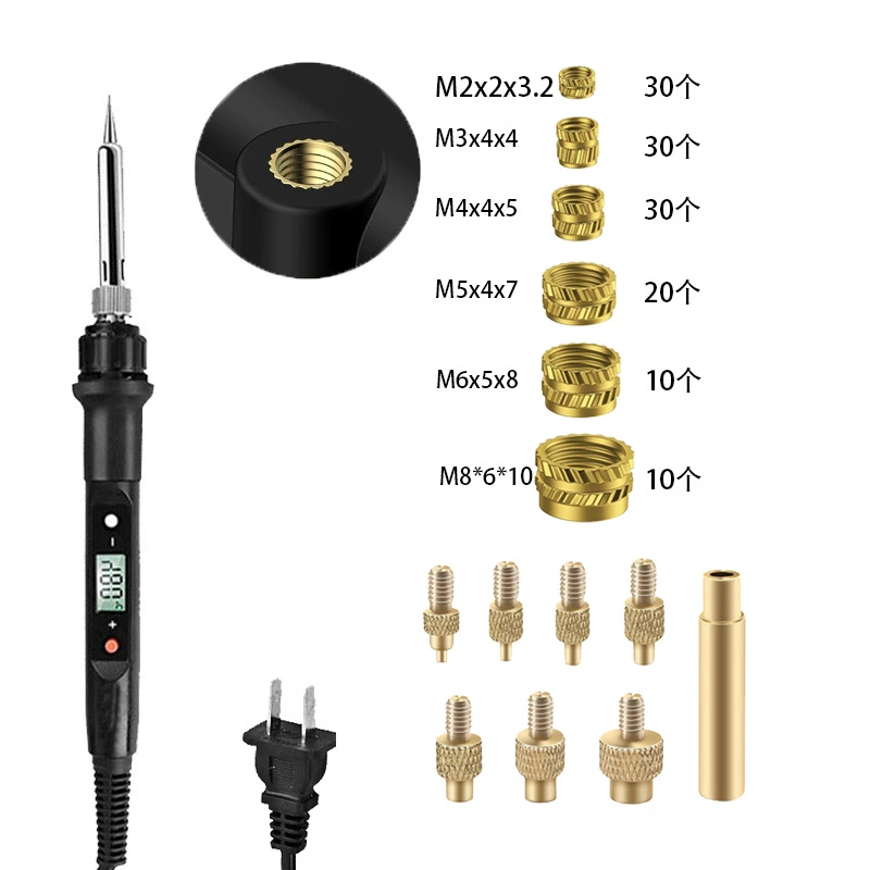 Pyrography & soldering adapter kit, brass tips, M4/M5 adapters, multi‑piece sets up to 311 pcs