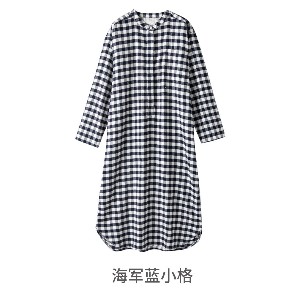 네이비 작은 격자