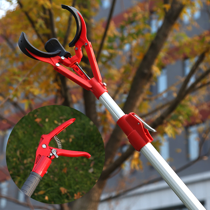 Nueva herramienta de recolección de fruta de alta altitud recolector de fruta varilla telescópica multifuncional recolector de fruta de aleación de aluminio de tres garras