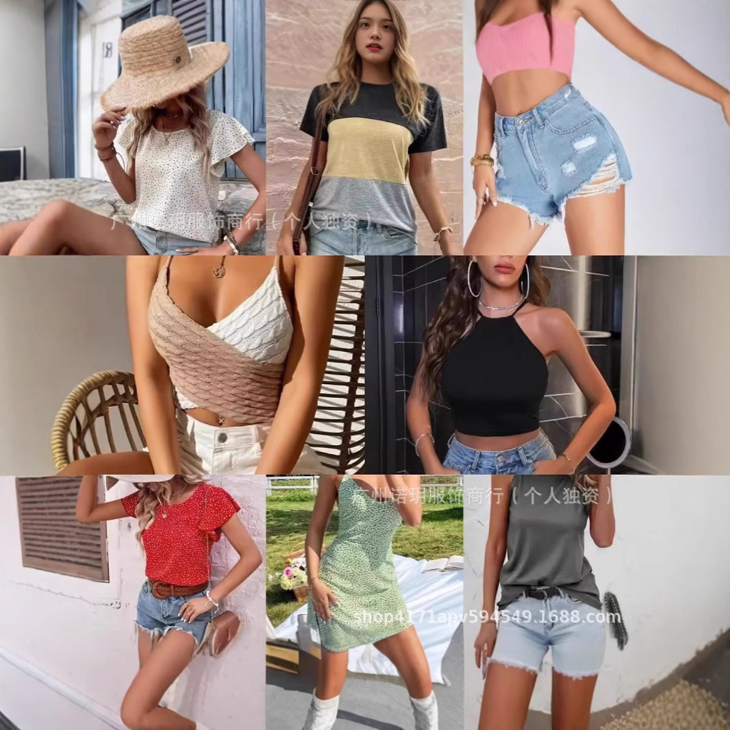 2025 nueva tendencia transfronteriza marca mixta de mujeres de verano de fábrica de shein suministro directo al por mayor