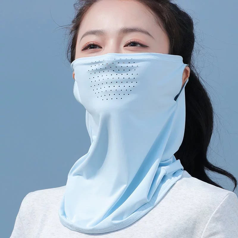Silk mask, summer travel sports climbing scarf, sun protection, new collection
