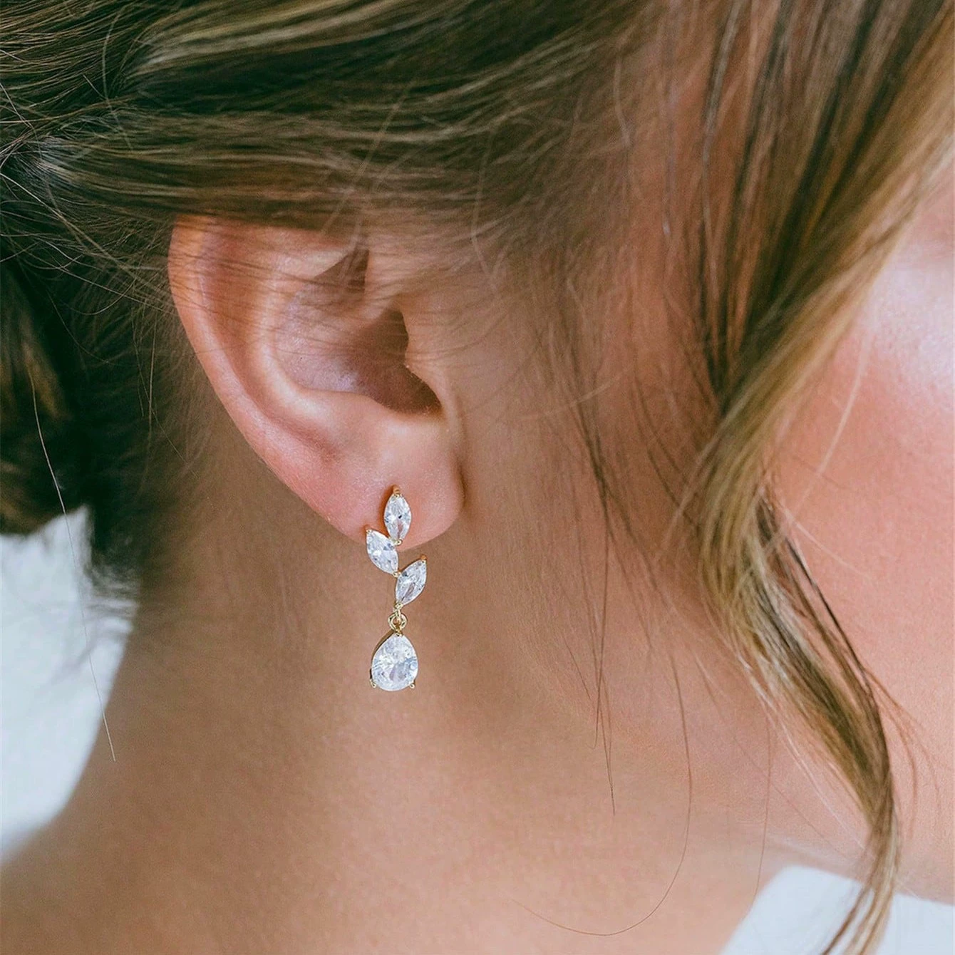 Модные серьги из жемчуга с Zirconia, аксессуар, (покупки за пределами страны), простой и элегантный дизайн, опт