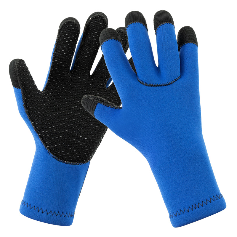 Camouflage 3mm Neoprene Diving Gloves For Men Non-slip Warmth_voghion.com