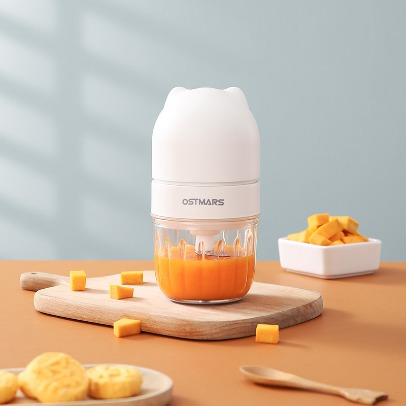OSTMARS电动辅食机家用迷你绞肉机小型打馅碎菜料理机便携神器|undefined