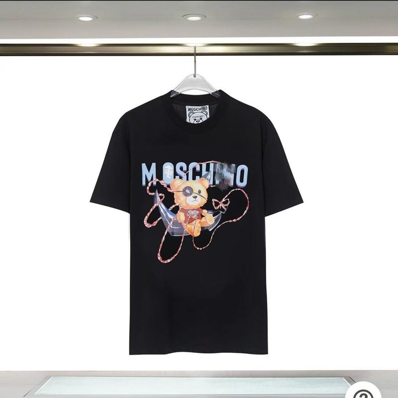 2025年ミュウミュウ MOSホームベアプリントロゴラウンドネック半袖Tシャツメンズトレンド新作の正しいバージョン|undefined