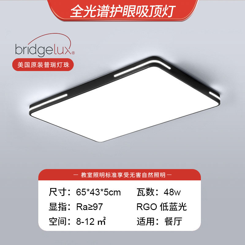 Nueva lámpara de techo LED simple y moderna protección de ojos de espectro completo lámpara de dormitorio lámpara de techo