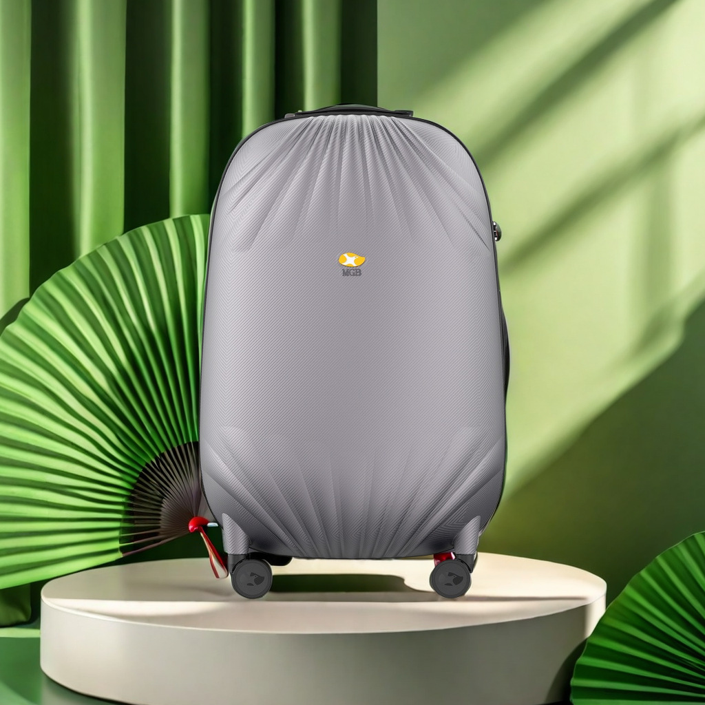 Vali nhựa PC 20 inch chống rơi, mở rộng, khóa số, xách tay lên máy bay — Màu đen chi tiết 1