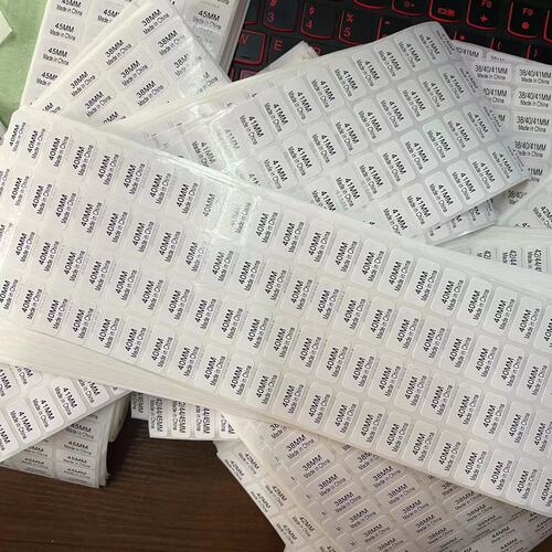 Print phone case model label, Samsung Apple tempered film model label, flavor label, serial number label, garbled label
