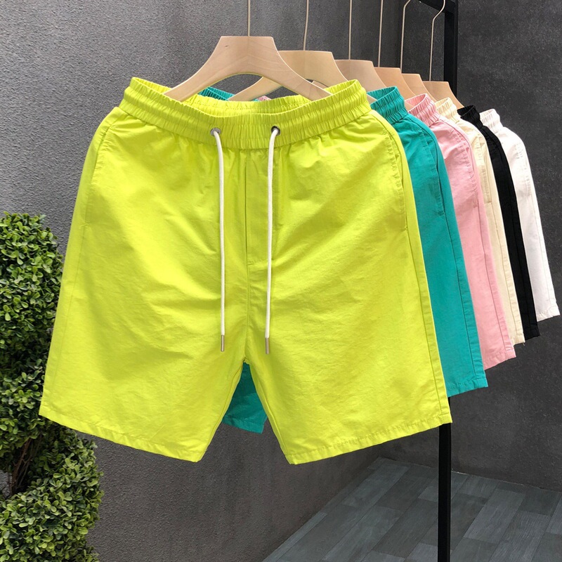 Summer New Men's Sports Shorts, Loose Straight-Leg Five-Point Pants, Casual Mid-Length Pants, Trendy Versatile Half-Length Beach Shorts Summer New Men's Sports Shorts, Loose Straight-Leg Five-Point Pants, Casual Mid-Length Pants, Trendy Versatile Half-Length Beach Shorts