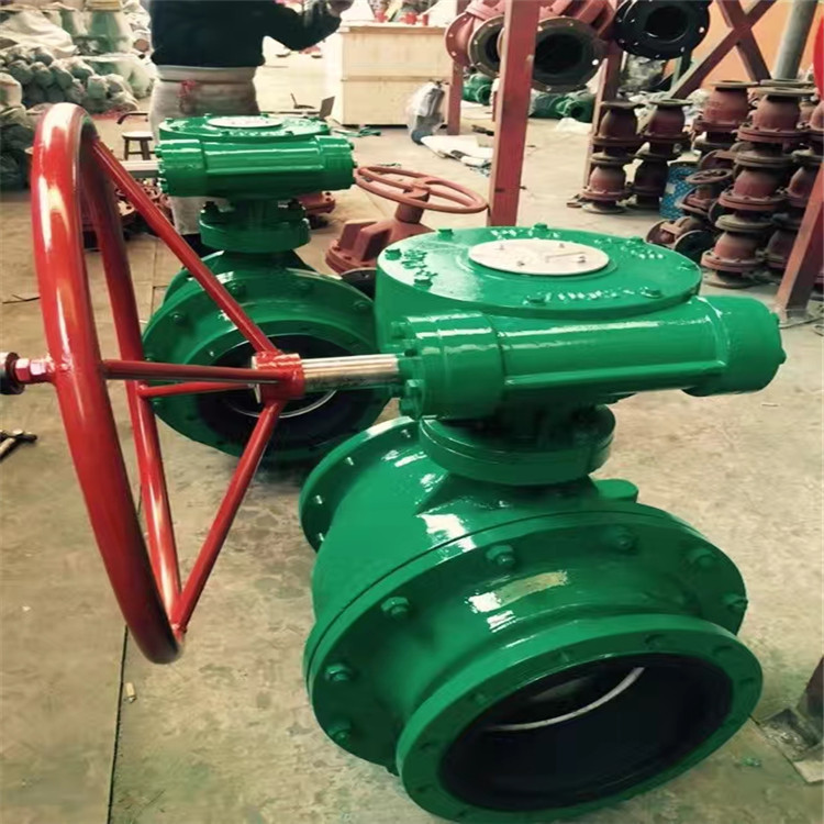 自产自销 Q341J-16 涡轮法兰衬胶球阀 耐腐蚀衬胶球阀 浮动球球阀