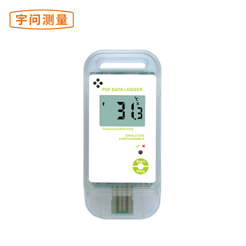 一次性PDF温湿度记录仪 YXUP-20D 冷链运输 便携式USB温湿度计