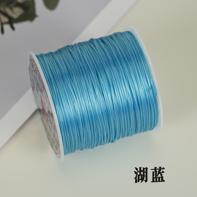 彩色扁丝弹力线高弹松紧童装线材料 DIY手链串珠线弹力绳子水晶线|undefined