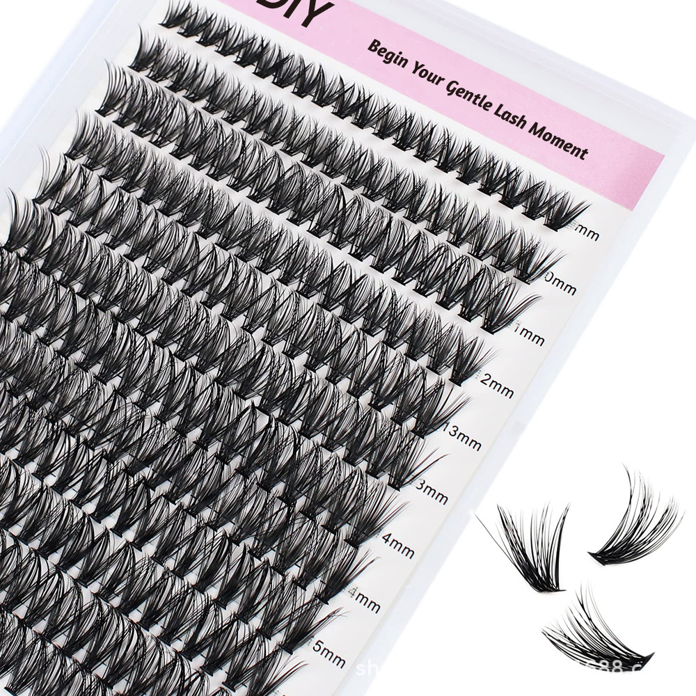 Fábrica Amazon 40D gran capacidad 240 paquete de clusters grueso libro de pestañas de injerto caliente