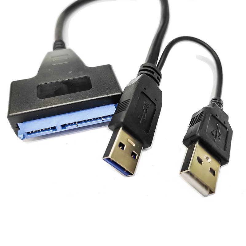 Кабель SATA→USB3.0 Easy Drive с разъёмом питания, USB→SATA для 2.5"/3.5" SSD/HDD, дата-кабель