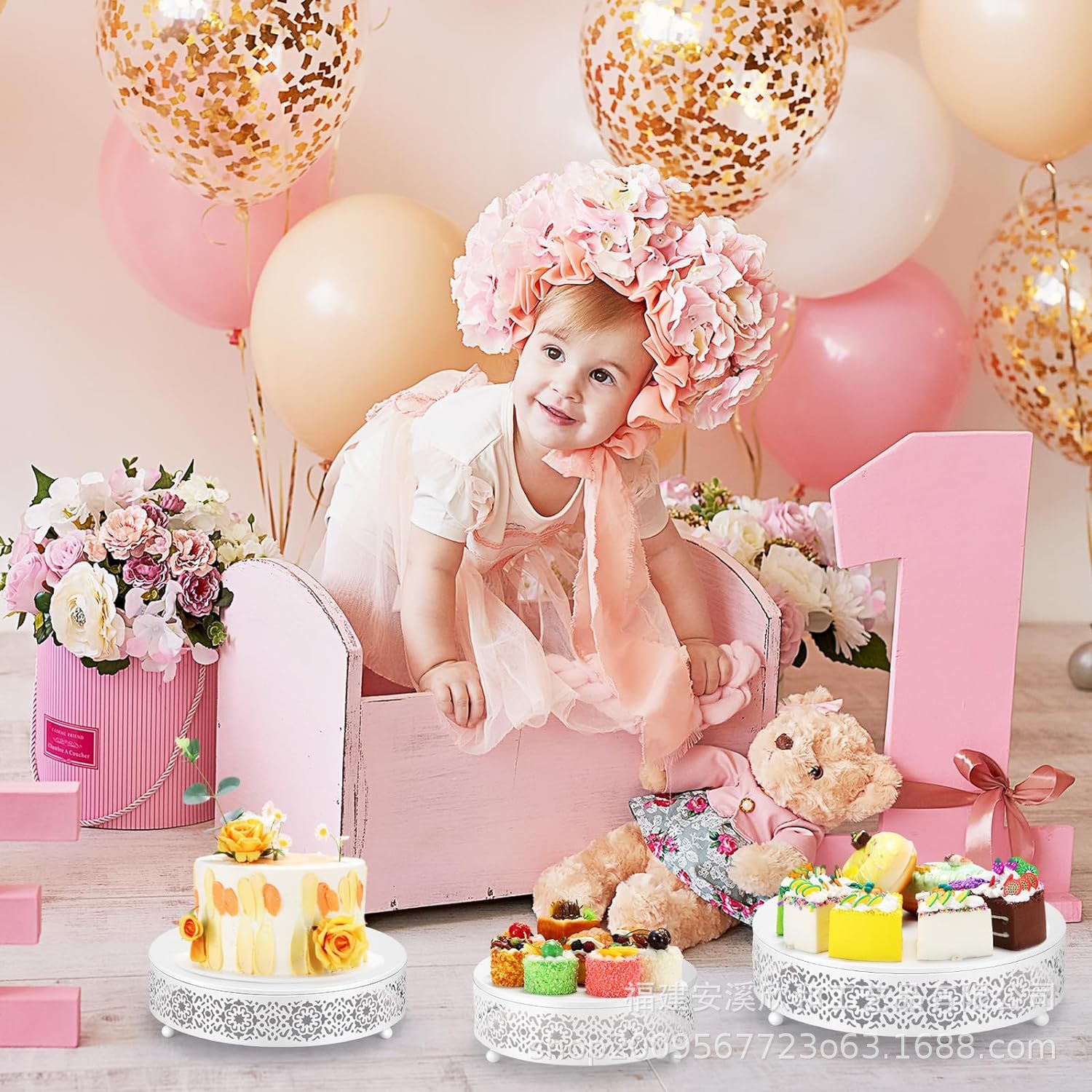 Creativo estilo europeo oro hueco estante de pastel de boda props mesa de postres decoración de postres tienda de postres refrigerio combinación de estante de pastel