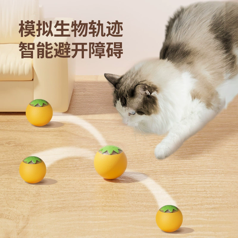 Апельсиный кошачий мяч домашнее животное игрушечный шар гравитационный ролик кошка самодвижной шар