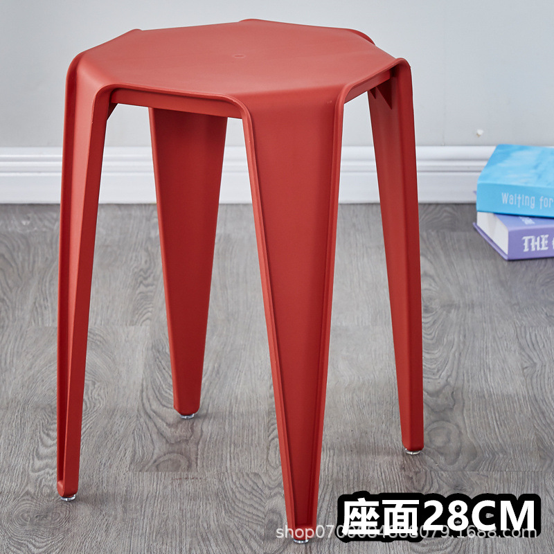 버건디 가득 찬 플라스틱 사각형 의자 좌석 표면 28CM