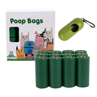 Pet Supplies Cross-Border Pi Biodegradable Garbage Bag Embossed Dog Poop Bag Outdoor Dog Poop Pet Garbage Bag