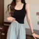 Vest Women's bra summer with chest pad fixed coaster outer wear underwear without steel ring seamless wrapped chest base tube top