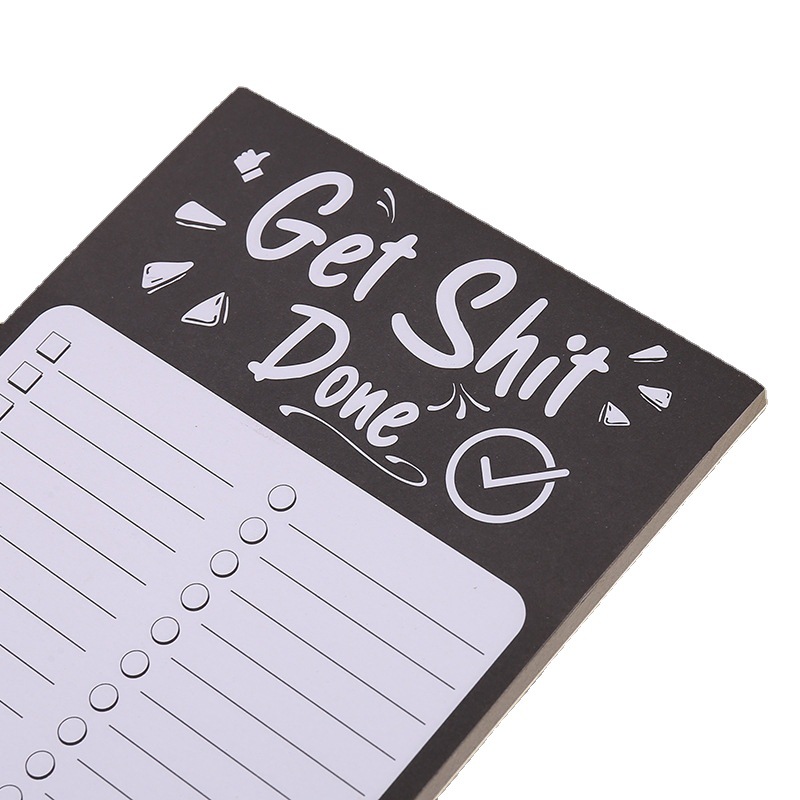 Fuente de la fábrica libro de notas magnético suave Inglés lindo estudiante de oficina cuaderno con titular de la pluma